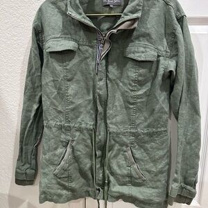 Micheal Stars 100%linen Utility Jacket. Coastal, East Coast, Minimalist